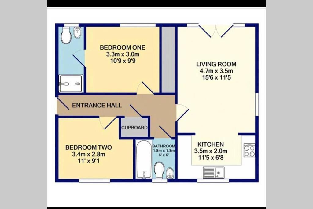 Mills Apartment - Two Bedroom En-Suite Apartment Northampton Eksteriør bilde